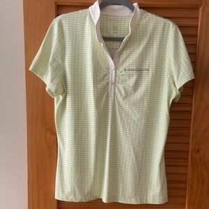 Tail Women's Green and White Golf Shirt